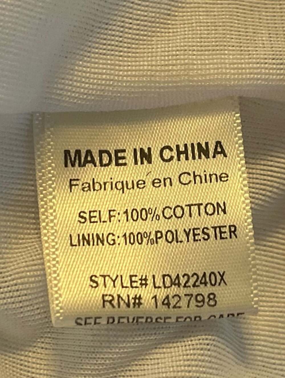 100% Cotton  White 1XL Shift Dress with Blue Rick Rack Trim CottageCore - Picture 4 of 4